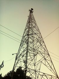 Low angle view of power lines