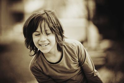 Portrait of smiling girl
