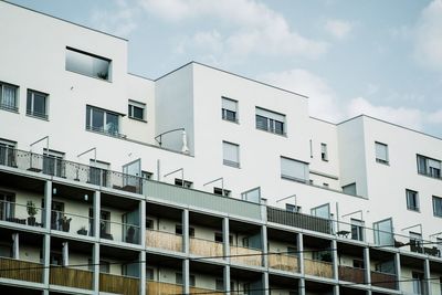 Low angle view of building against sky