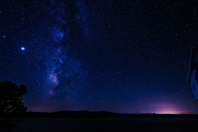 Milky way summer night sky