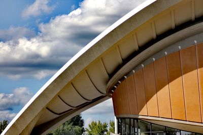 Low angle view of bridge against sky