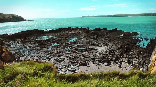 Scenic view of sea against sky