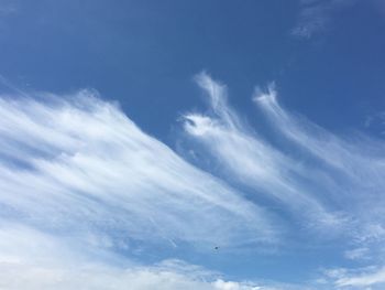 Low angle view of clouds in sky