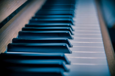 Close-up of piano