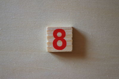 Close-up of red box