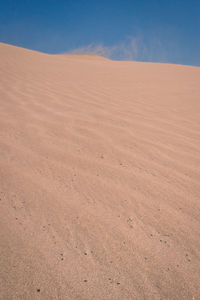 Scenic view of desert against sky