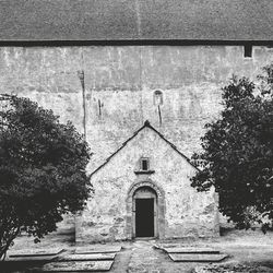 Facade of church