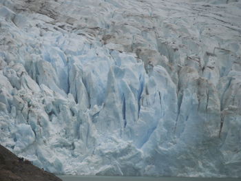 Full frame shot of frozen water