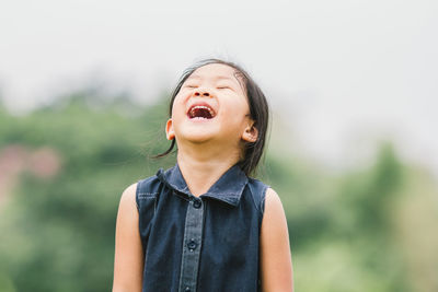 Portrait of happy girl