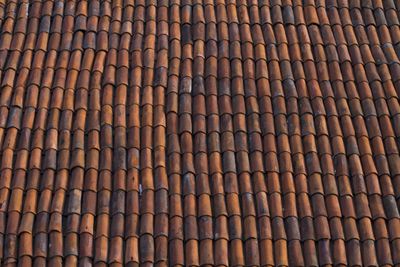Full frame shot of patterned roof