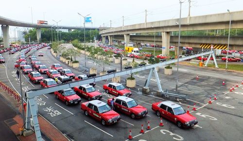 Cars on road