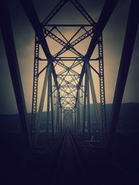 View of bridge against sky at dusk