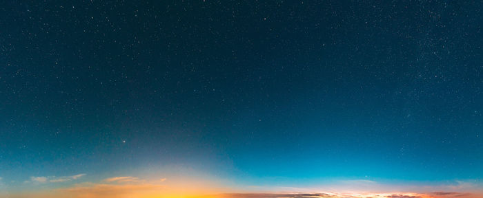 Low angle view of sky at night