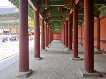 View of corridor of building