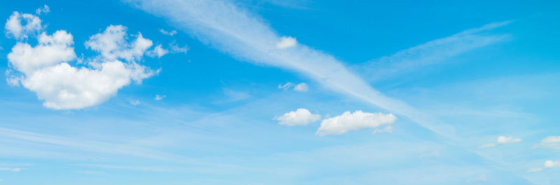 Low angle view of clouds in blue sky