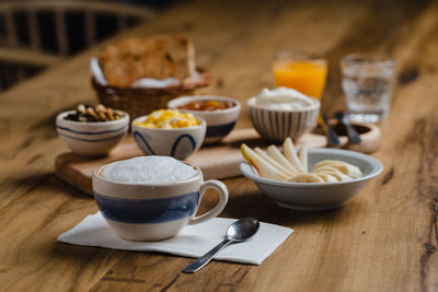 Close-up of coffee on table