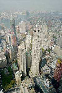 Aerial view of buildings in city