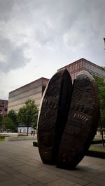 View of building against cloudy sky