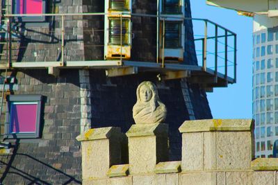 Low angle view of statue