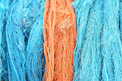 Full frame shot of fishing net