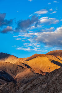 Scenic view of desert against sky