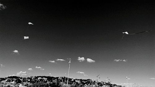 Street light against clear sky