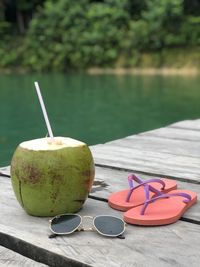 Close-up of drink on table