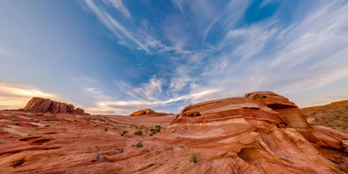 Scenic view of antelope canyon against sky