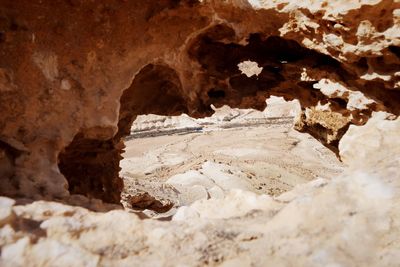 Close-up of cave