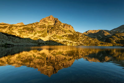 Popovo lake and jangal mountain in pirin national park,bulgaria.
