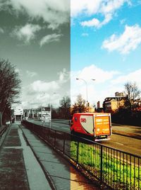 Train on railroad track