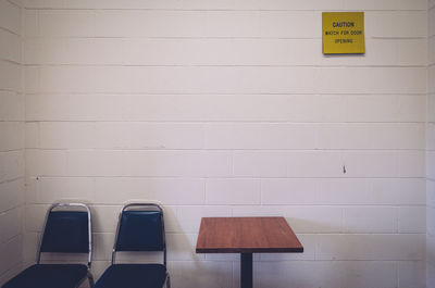 Chairs and table in room