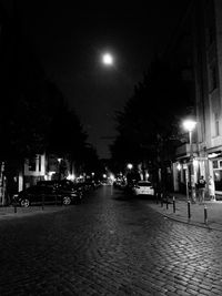 City street at night