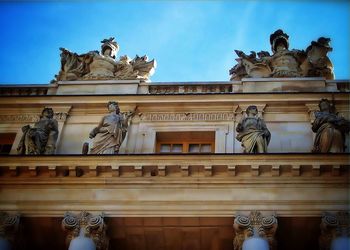 Low angle view of historical building