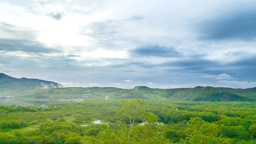 Scenic view of landscape against sky