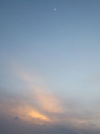 Low angle view of dramatic sky during sunset