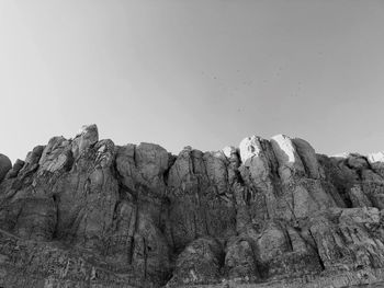 Scenic view of mountains against clear sky