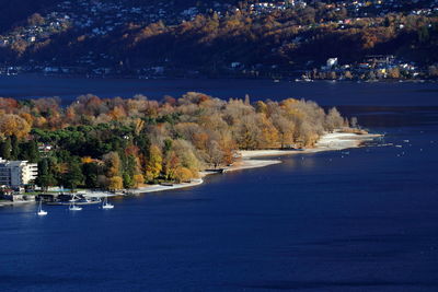 View of marina at harbor