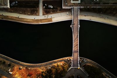 Aerial view of bridge