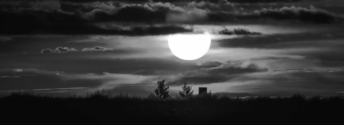 Scenic view of landscape against sky during sunset