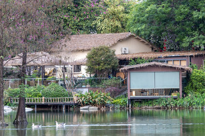 Built structure in lake