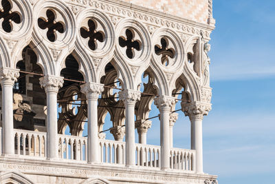 Corns and canals of venice. walking through history. italy