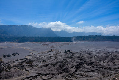 Desert in the national park of mount bromo tengger semeru