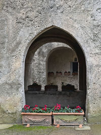 Entrance of historic building