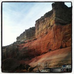 Rock formations on mountain