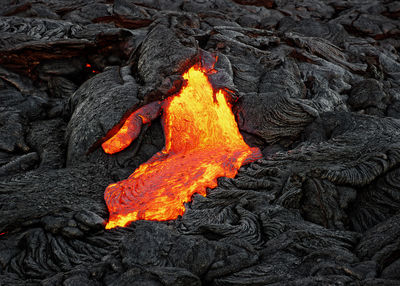 Close-up of bonfire