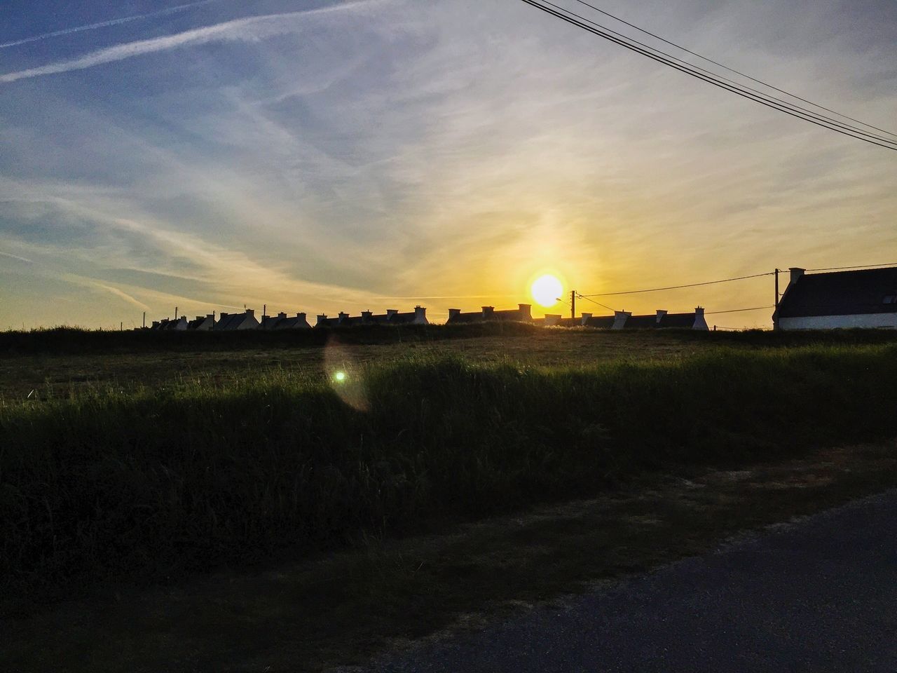 SCENIC VIEW OF LANDSCAPE AGAINST SKY DURING SUNSET