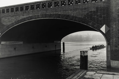 Bridge over river against sky