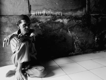 Portrait of beautiful young woman