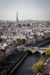 Eiffel tower and seine